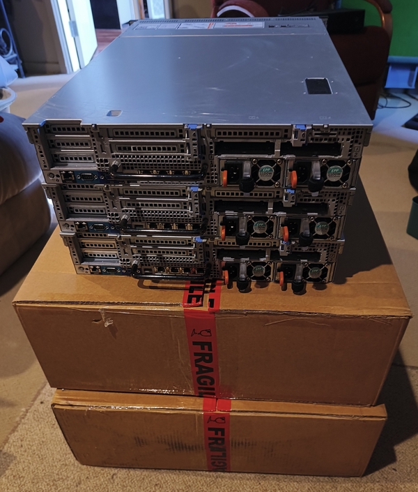 Rear of servers.